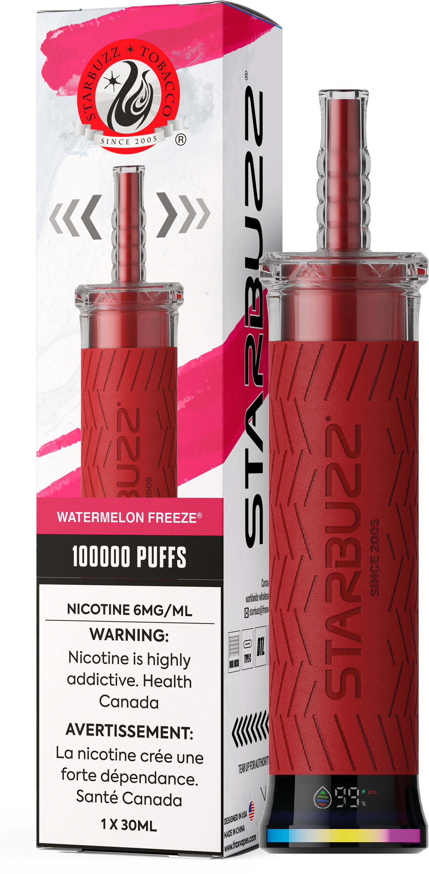 STARBUZZ E-Hose - 100k (Shisha Vape) (30ML)