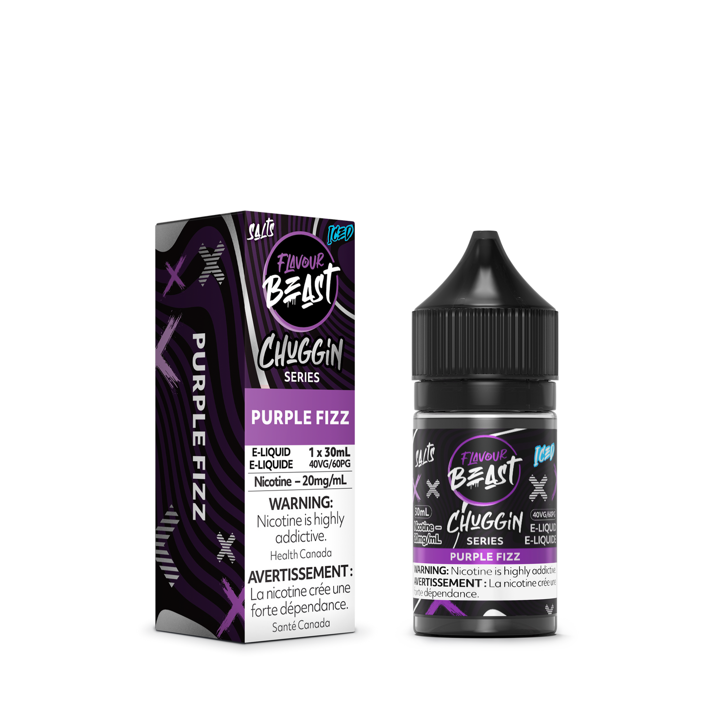 Flavour Beast E-Liquid - Chuggin Purple Fizz (Grape Soda) (20MG)