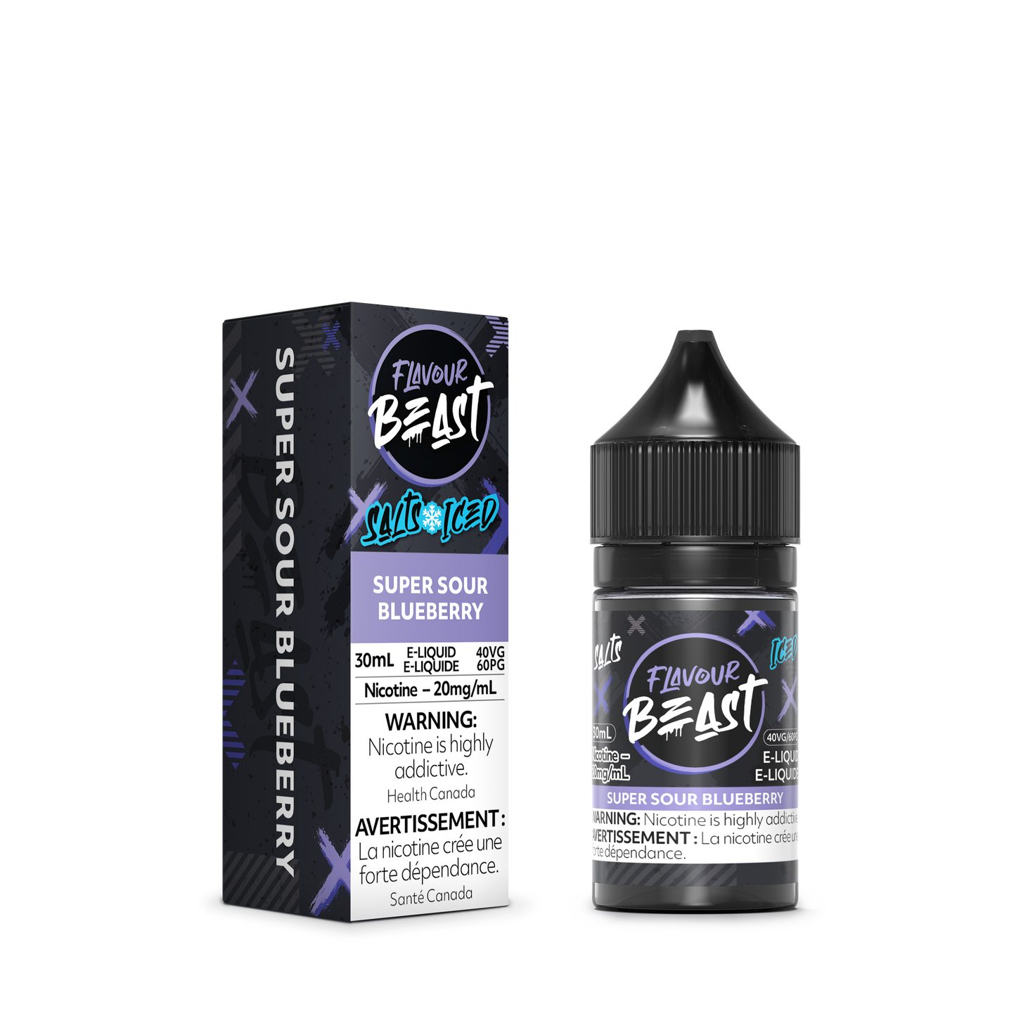 Flavour Beast E-Liquid - Super Sour Blueberry (Salts)