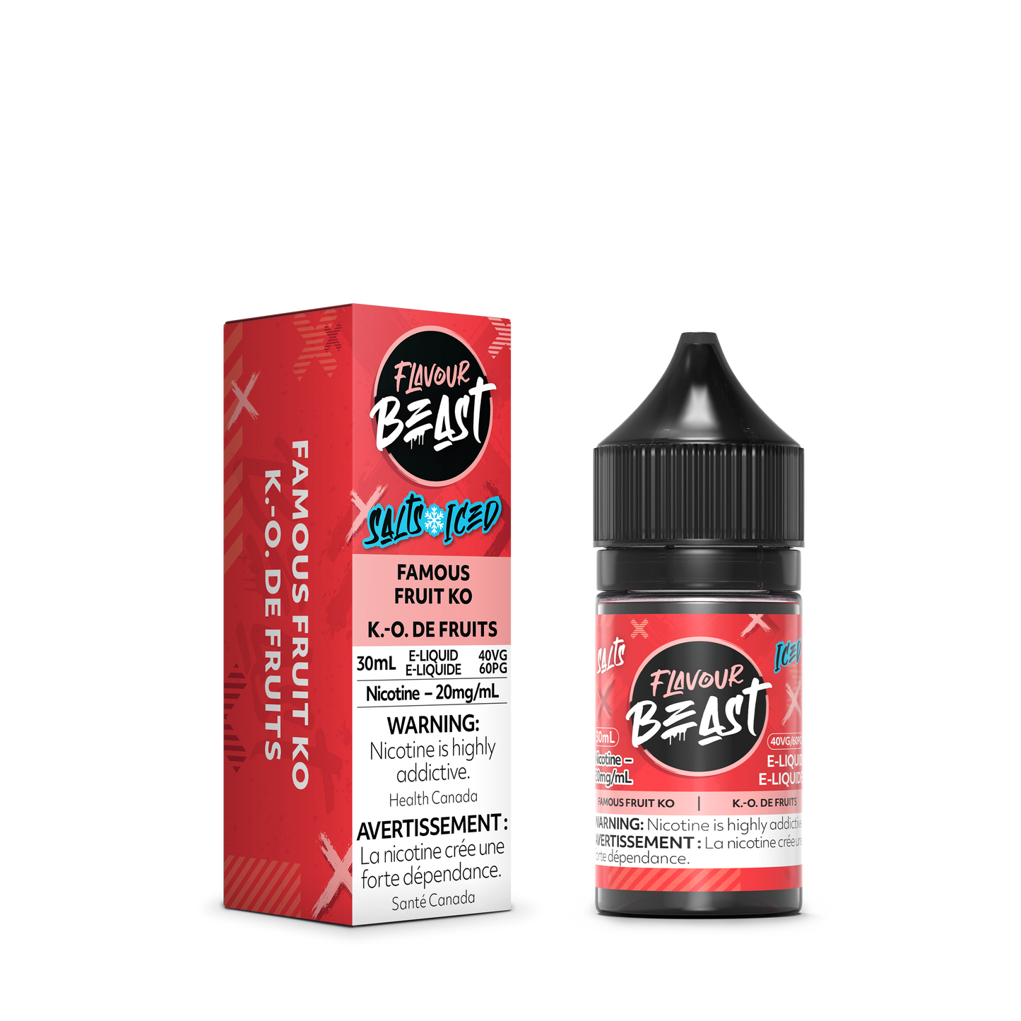 Flavour Beast E-Liquid - Famous Fruit KO Iced (Salts)