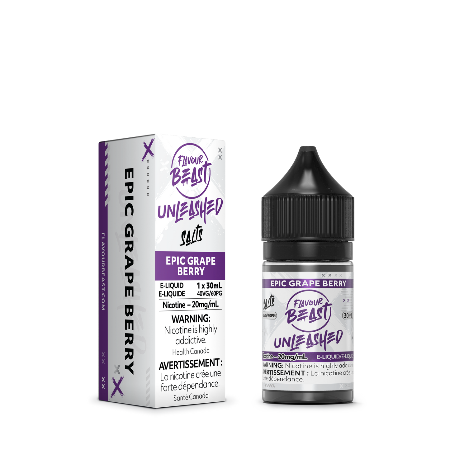 Flavour Beast Unleashed E-Liquid - Grape Berry 20MG