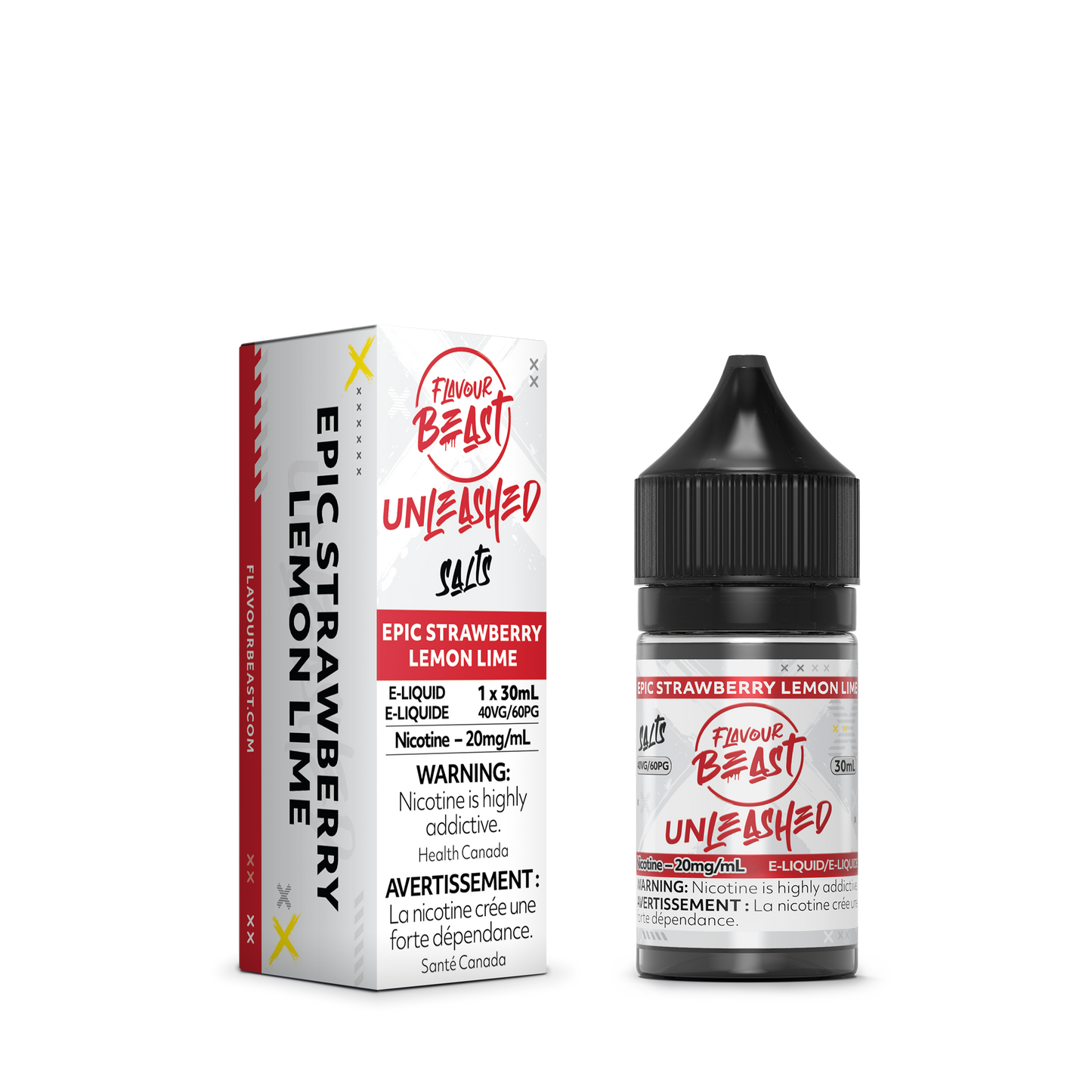 Flavour Beast Unleashed E-Liquid - Epic Strawberry Lemon Lime 20MG