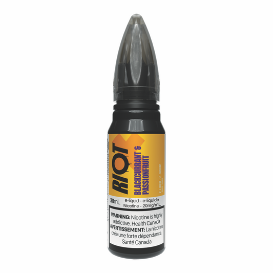 RIOT X E-Liquid - Blackcurrant Passionfruit (Salts)