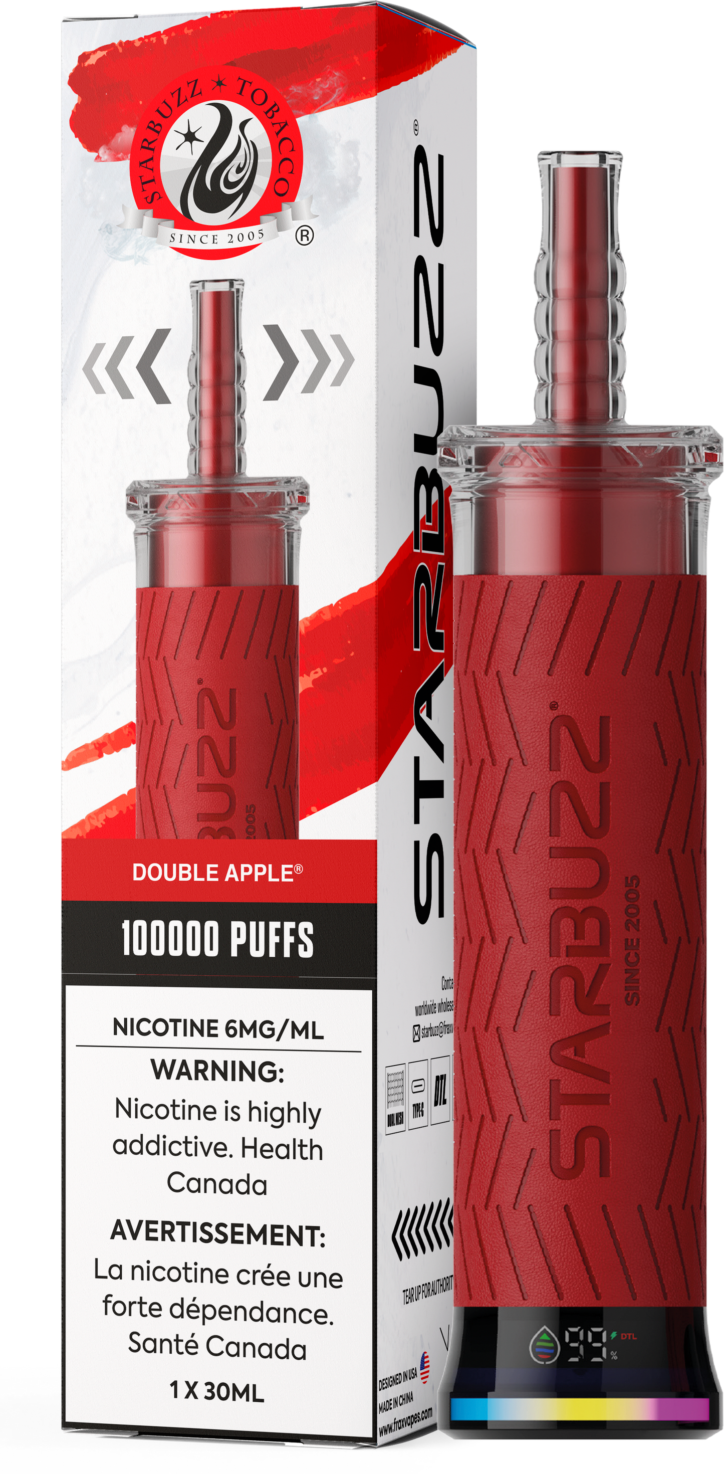 STARBUZZ E-Hose - 100k (Shisha Vape) (30ML)