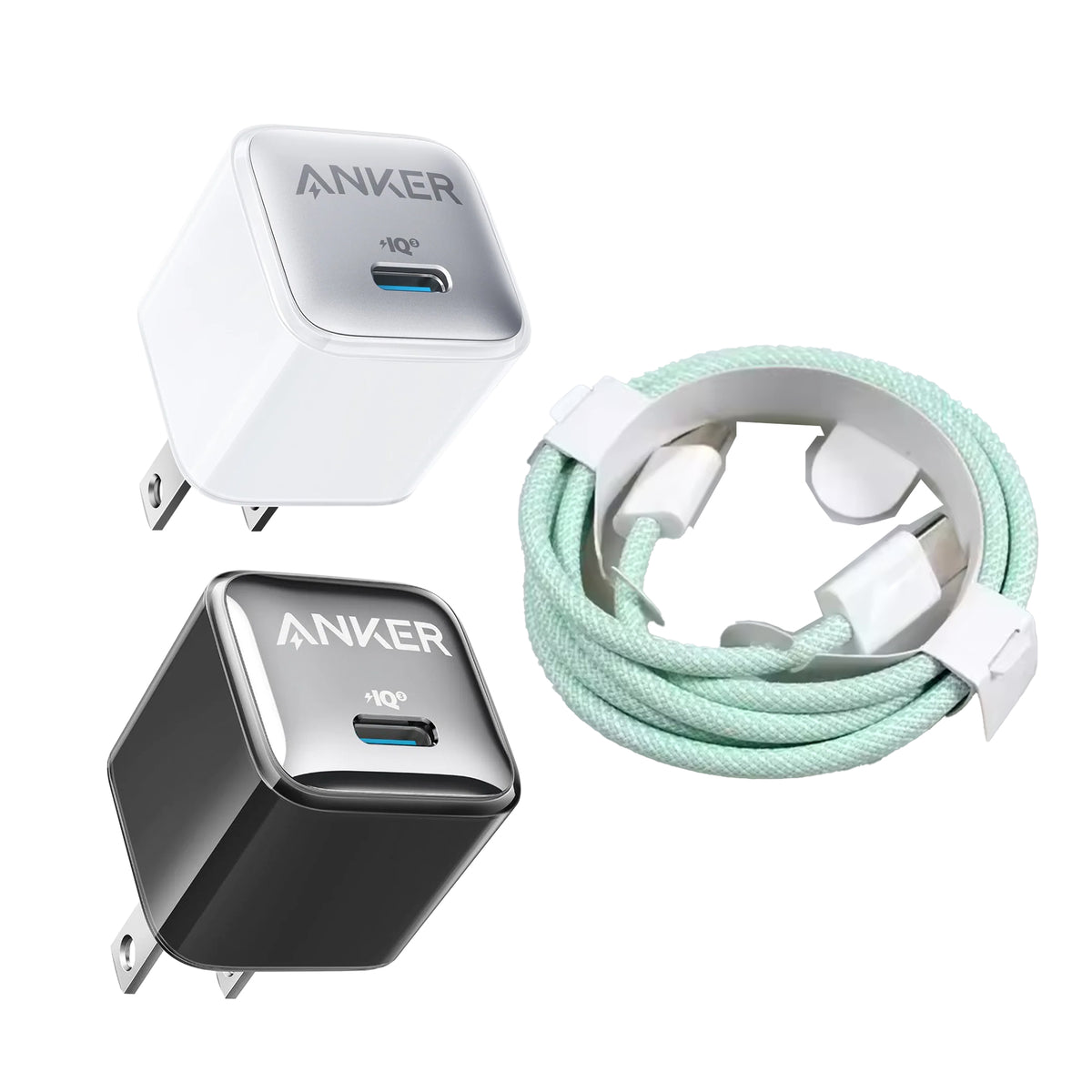 ANKER Nano Pro iQ Charger + USB-C Cable (Bundle Deal)