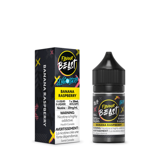 Flavour Beast E-Liquid - Banana Raspberry Iced 20MG