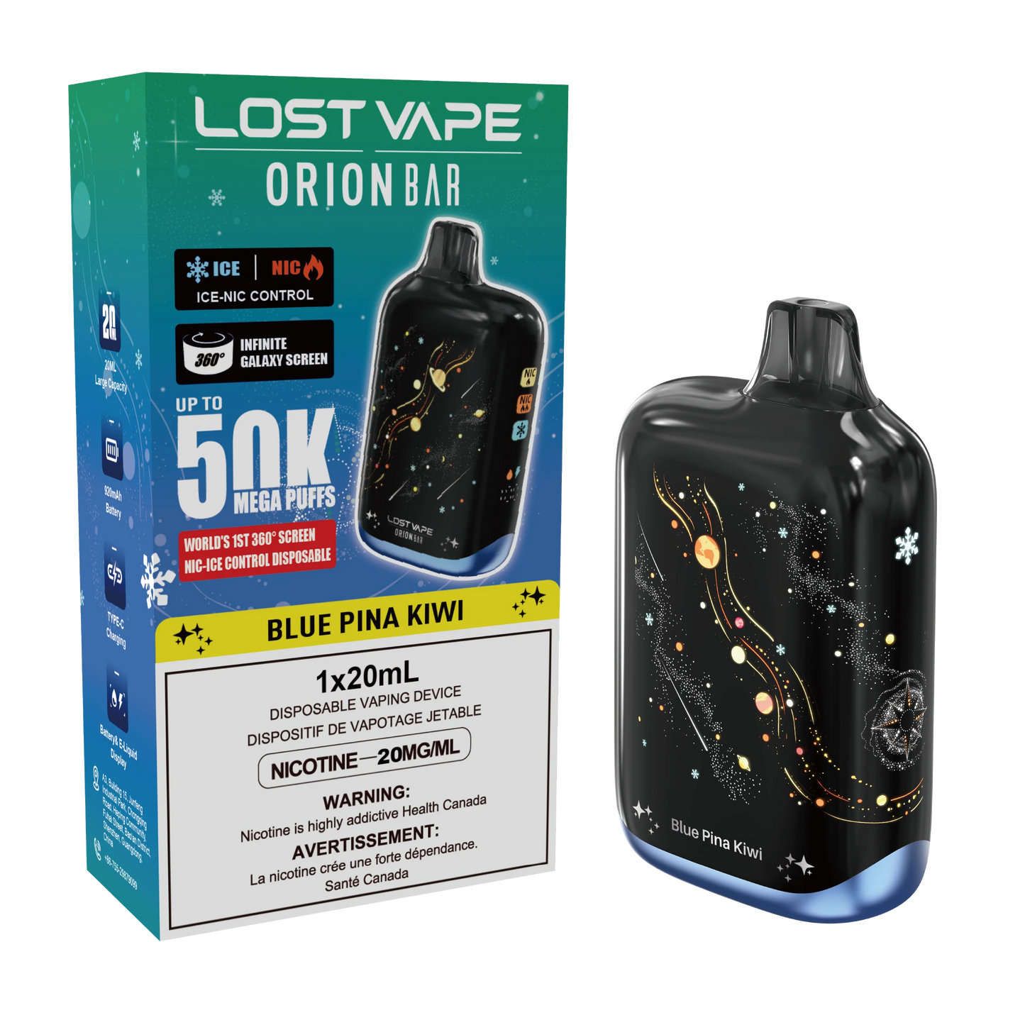 LOST VAPE ORION BAR 50K DISPOSABLE (20ML)