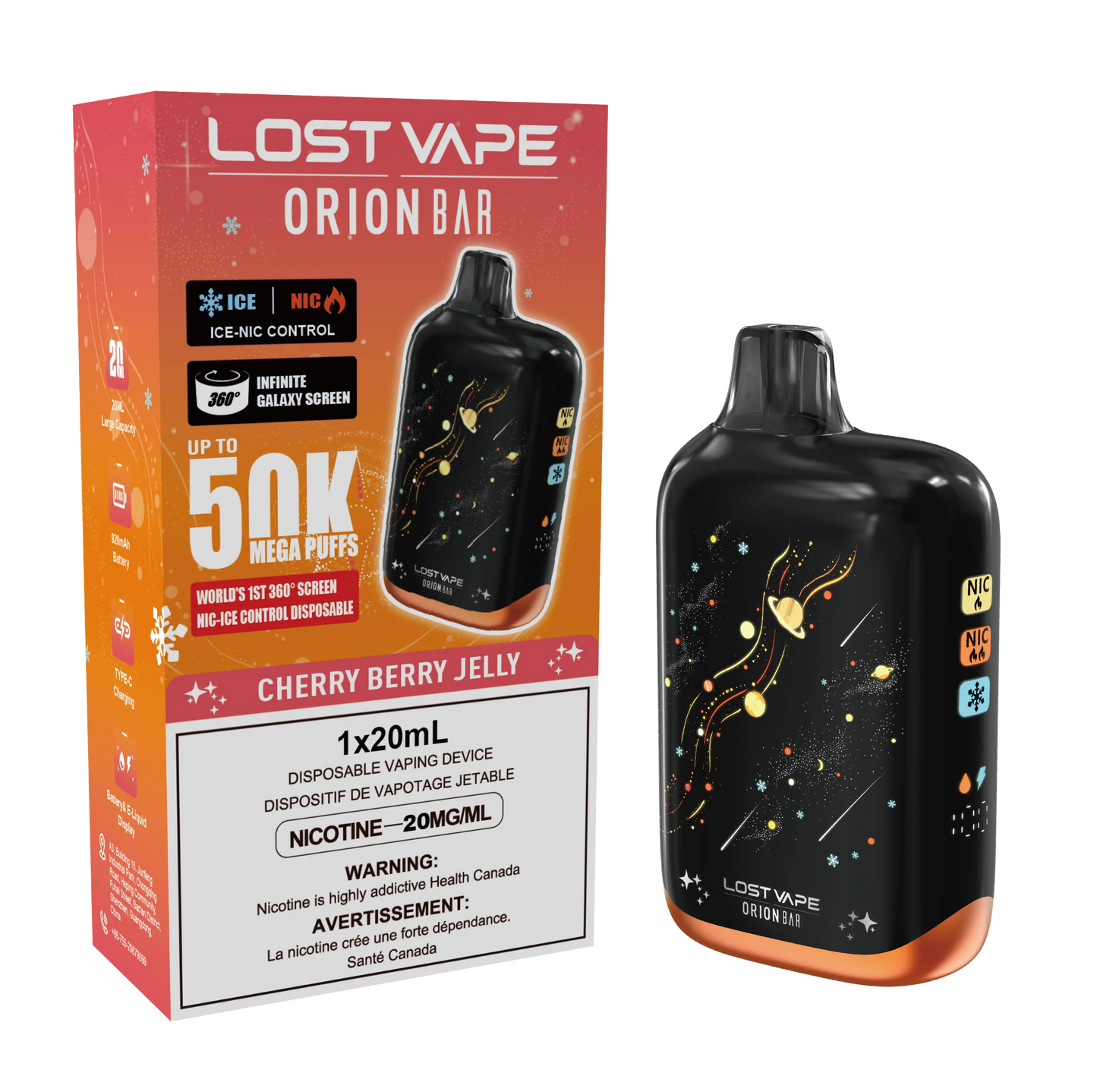 LOST VAPE ORION BAR 50K DISPOSABLE (20ML)