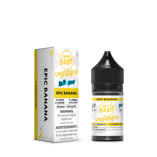 Flavour Beast Unleashed E-Liquid - Epic Banana Iced 20MG/ML