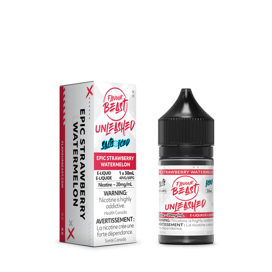 Flavour Beast Unleashed E-Liquid - Epic Strawberry Watermelon Iced 20MG/ML