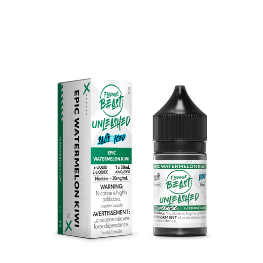 Flavour Beast Unleashed E-Liquid - Epic Watermelon Kiwi Iced 20MG/ML