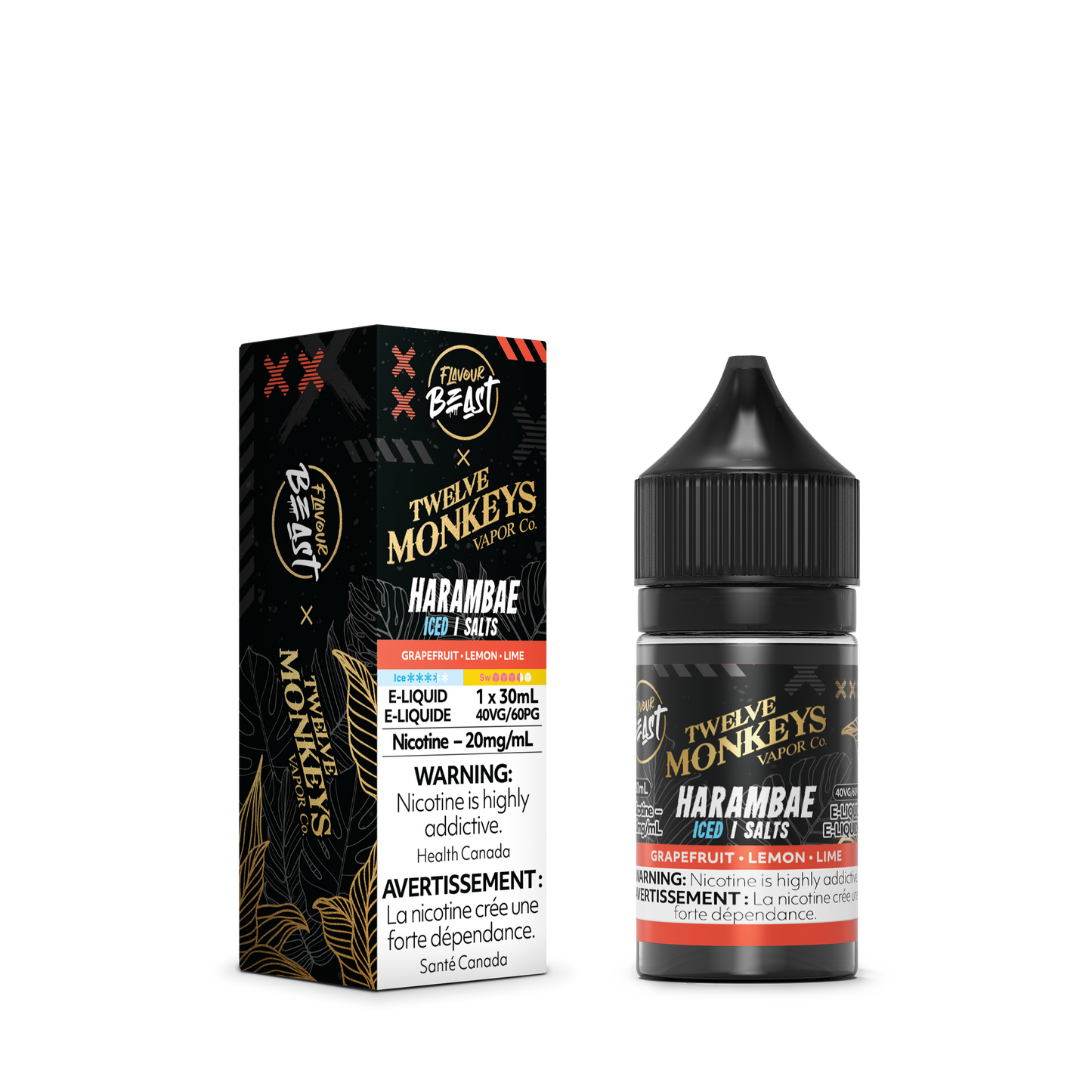Flavour Beast x 12 Monkeys E-Liquid - Harambe Iced 20MG