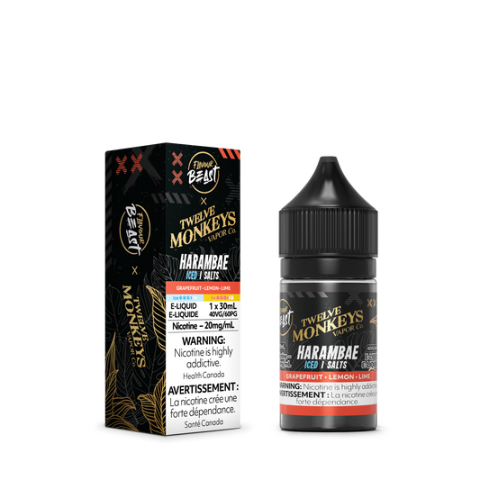 Flavour Beast x 12 Monkeys E-Liquid - Harambe Iced 20MG