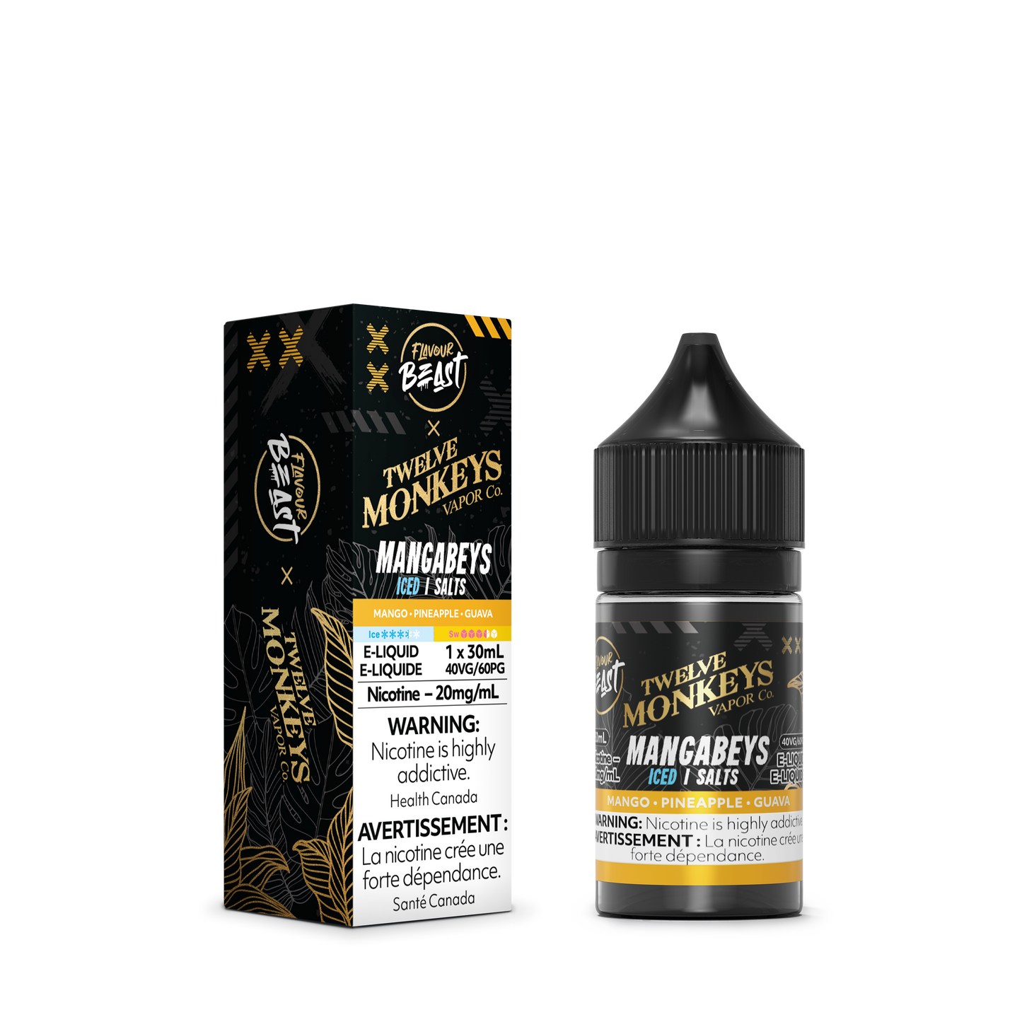 Flavour Beast x 12 Monkeys E-Liquid - Mangabeys Iced 20MG