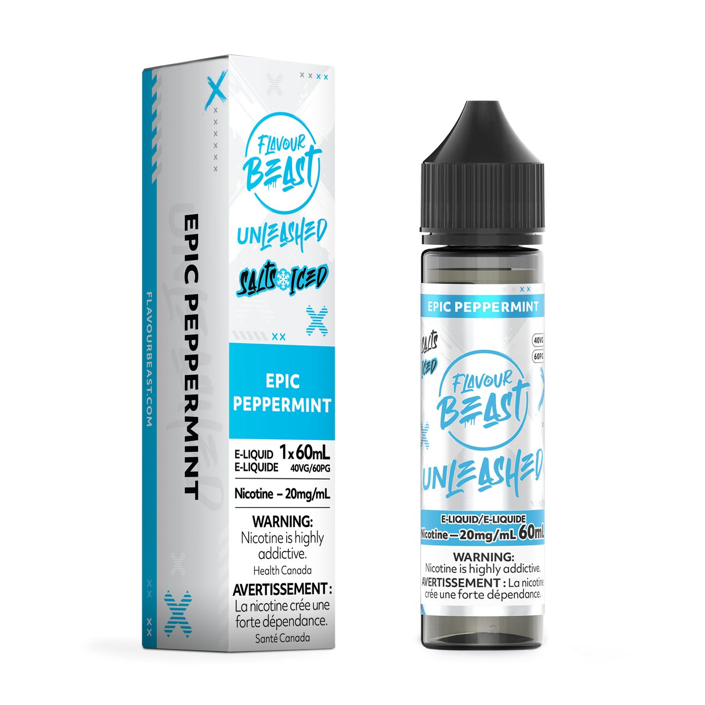 Flavour Beast Unleashed E-Liquid - Epic Peppermint 20MG/60ML - ONTARIO