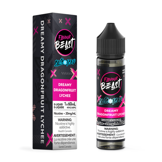 Flavour Beast E-Liquid - Dreamy Dragonfruit Lychee Iced 20MG - ONTARIO (60ML Salts)