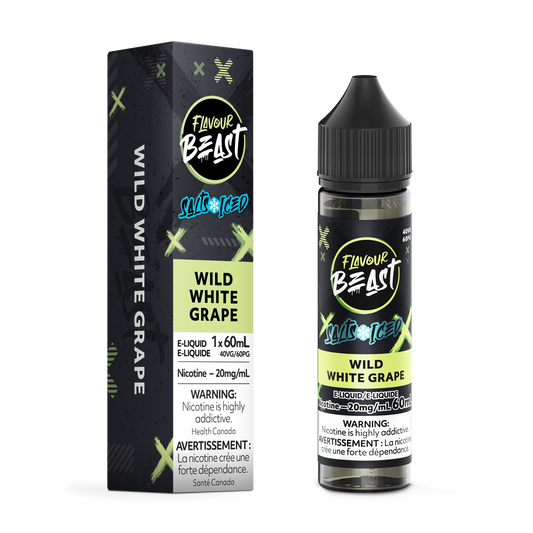 Flavour Beast E-Liquid - Wild White Grape Iced 20MG - ONTARIO (60ML Salts)