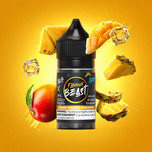 Flavour Beast E-Liquid - Pushin Mango Pineapple Iced 20MG - ONTARIO