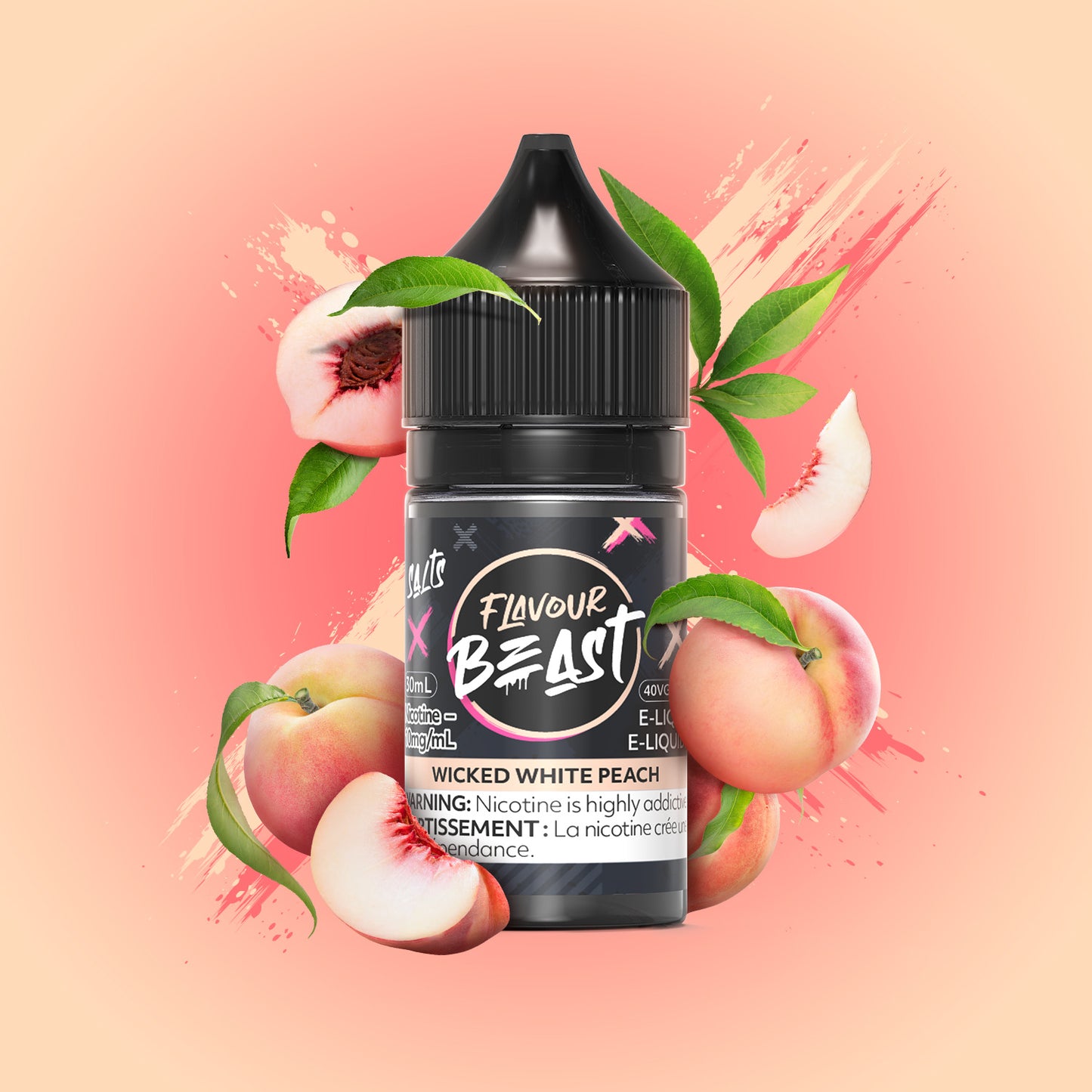 Flavour Beast E-Liquid - Wicked White Peach 20MG