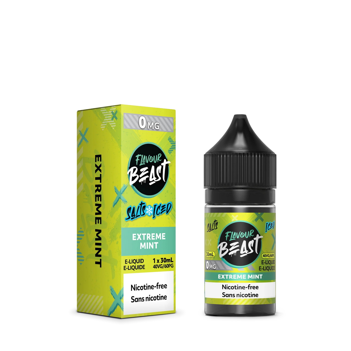 Flavour Beast E-Liquid - Extreme Mint Iced 30ML (NICOTINE-FREE)