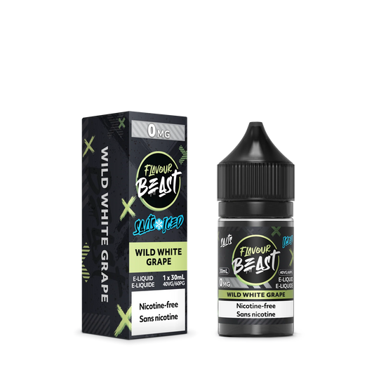 Flavour Beast E-Liquid - Wild White Grape Iced 30ML (NICOTINE-FREE)