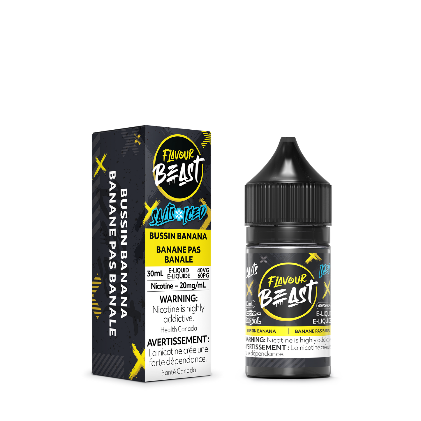 Flavour Beast E-Liquid - Bussin' Banana Iced 20MG/ML