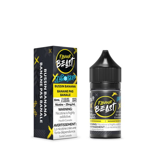 Flavour Beast E-Liquid - Bussin' Banana Iced 20MG/ML