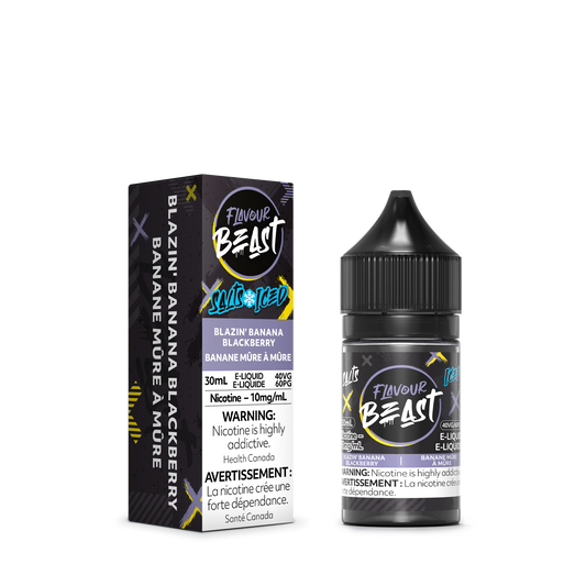 Flavour Beast E-Liquid - Blazin' Banana Blackberry Iced (Salts)