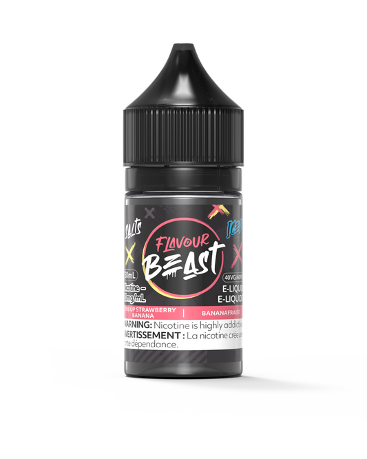 Flavour Beast E-Liquid - Str8 UP Strawberry Banana Iced (Salts)