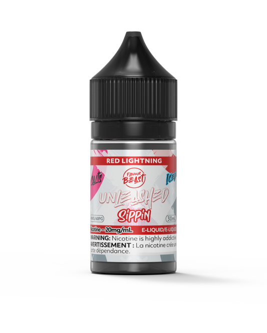 Flavour Beast Unleashed Sippin - Red Lightning (Red Bull Ice) 20MG - ONTARIO