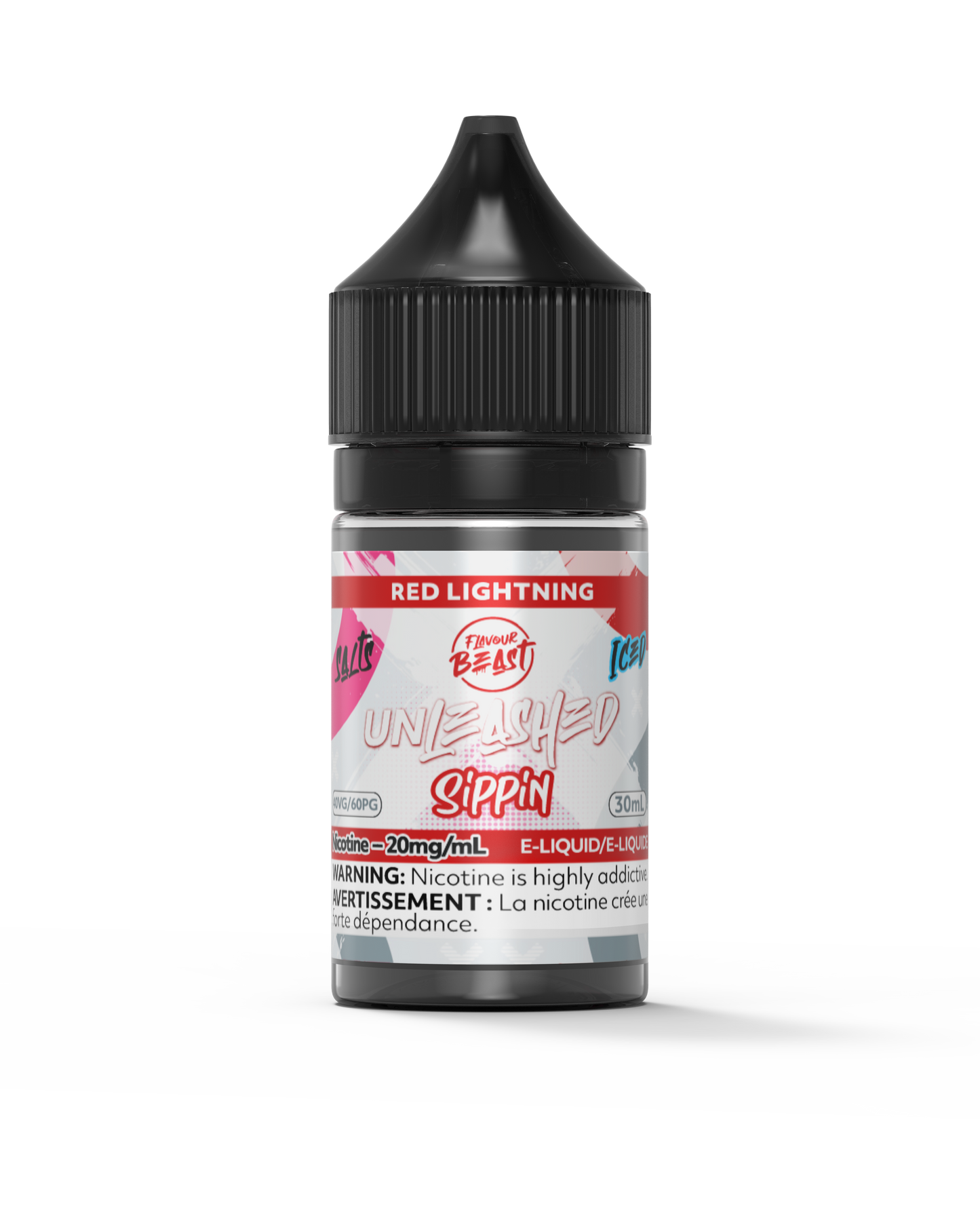 Flavour Beast Unleashed Sippin - Red Lightning (Red Bull Ice) 20MG