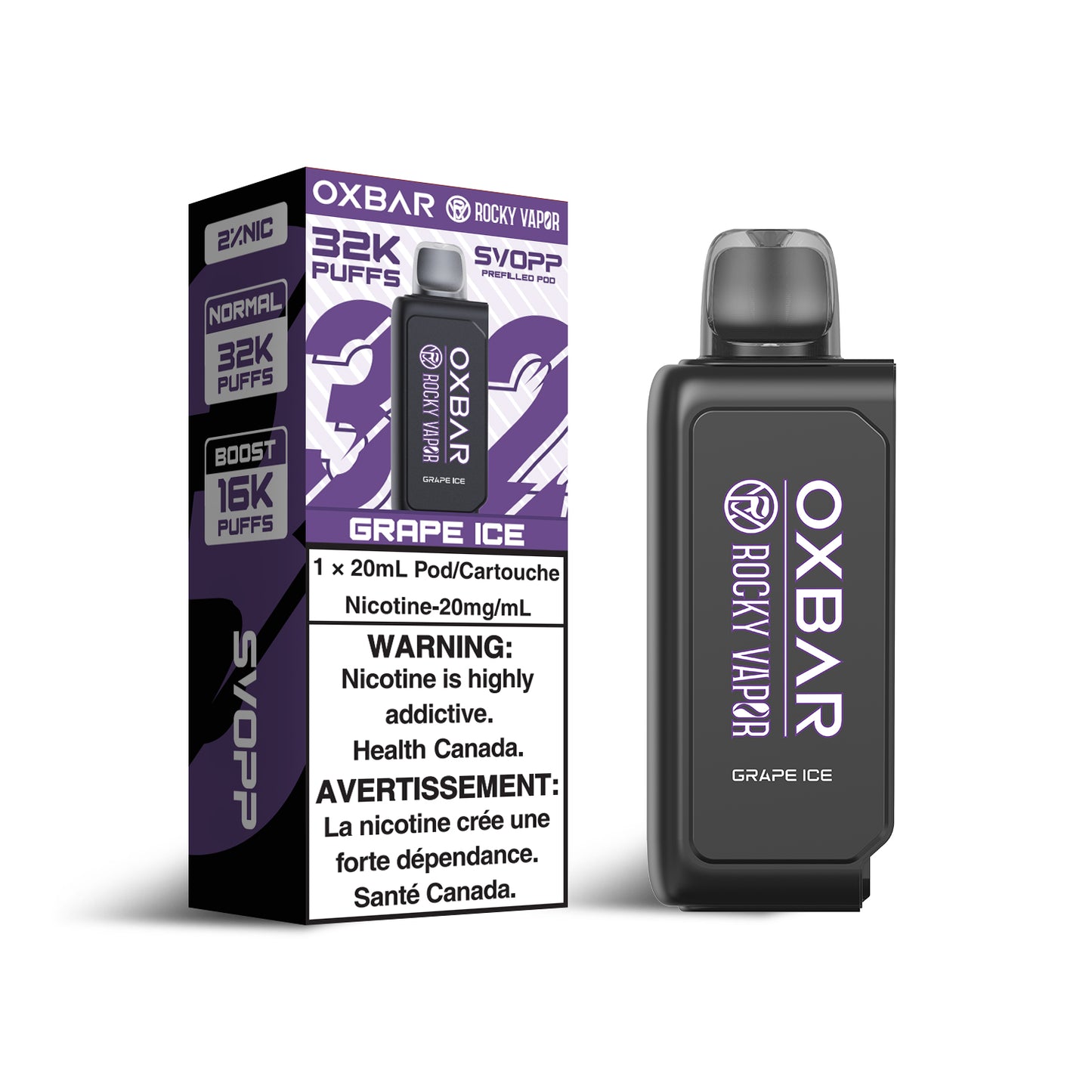 Oxbar Svopp - Pre-Filled Pods (20ML) (ONTARIO)