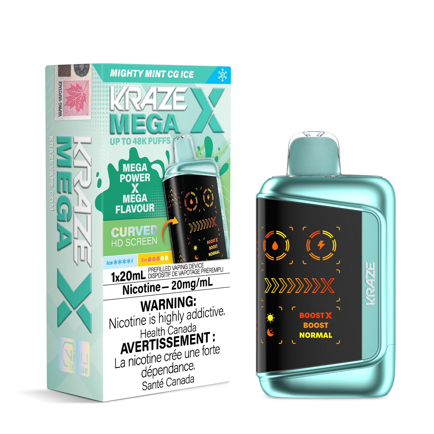 KRAZE - Mega X Disposables (20ML) - ONTARIO