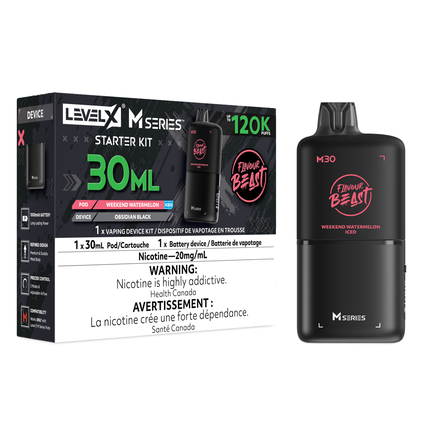 Level X M Series - Starter Kit (30ML Pod + M Series Battery)