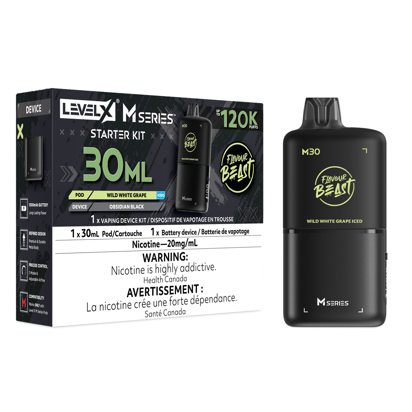 Level X M Series - Starter Kit (30ML Pod + M Series Battery)