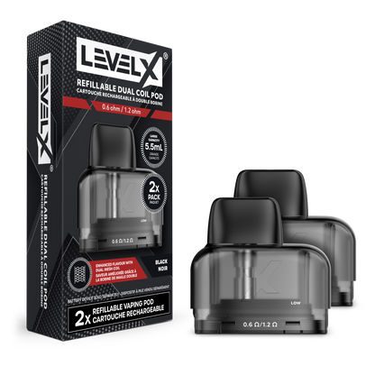 Level X - Refillable Dual Coil Pod 5.5mL (2 PACK)
