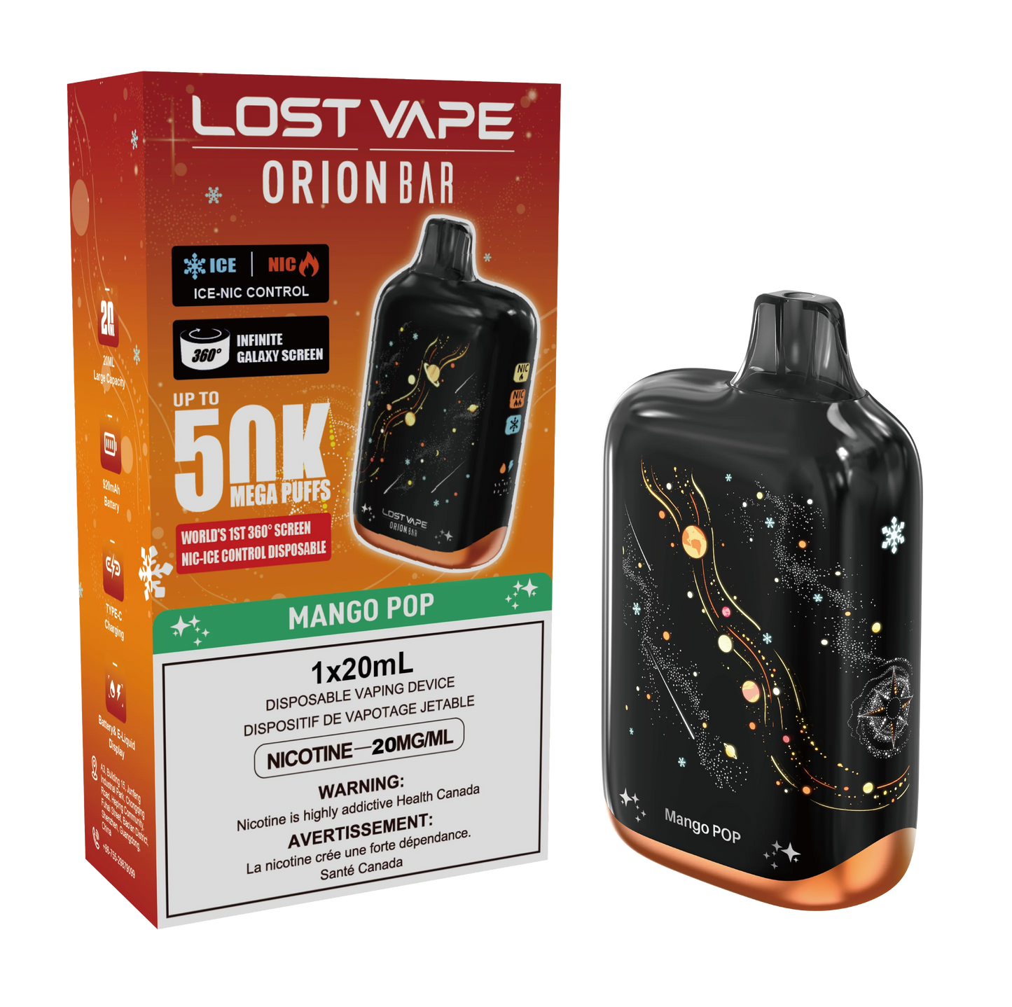 LOST VAPE ORION BAR 50K DISPOSABLE (20ML)