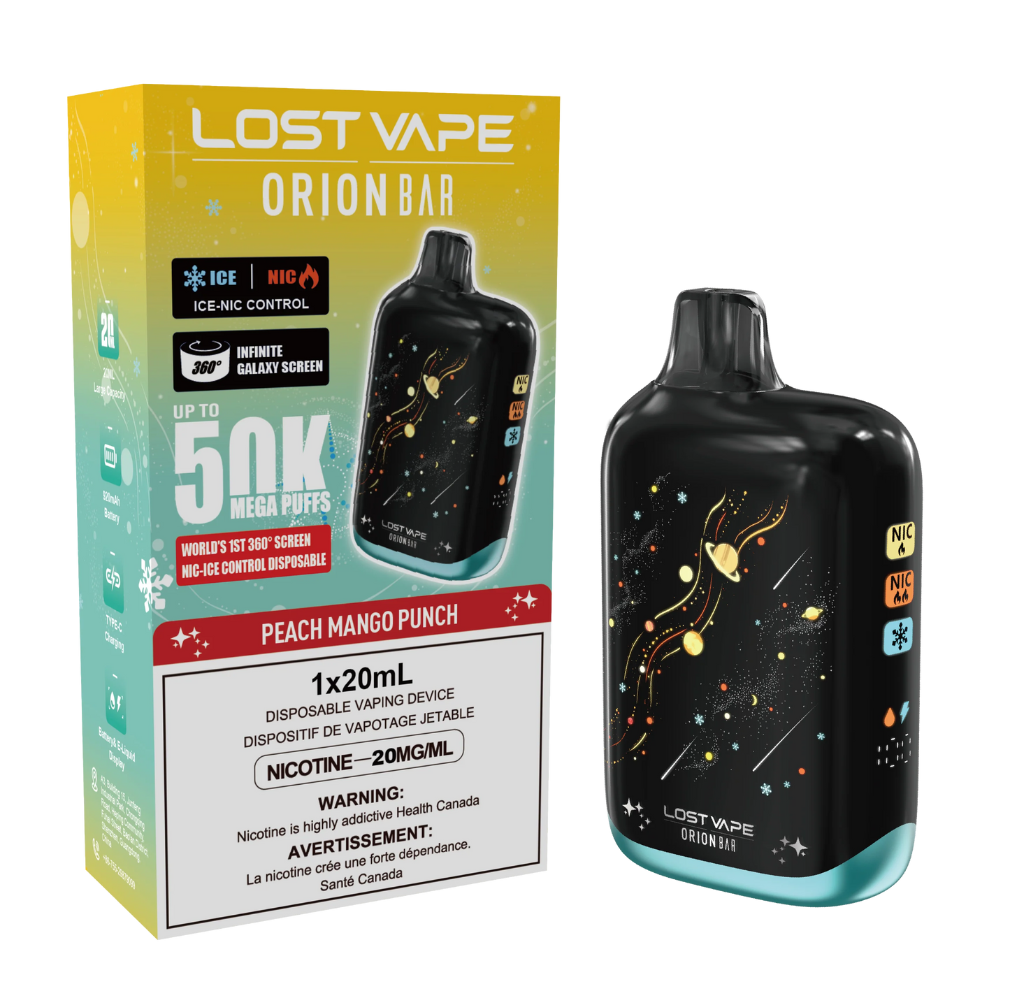 LOST VAPE ORION BAR 50K DISPOSABLE (20ML)