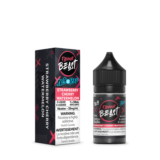 Flavour Beast E-Liquid - Strawberry Cherry Watermelon Iced 20MG - ONTARIO