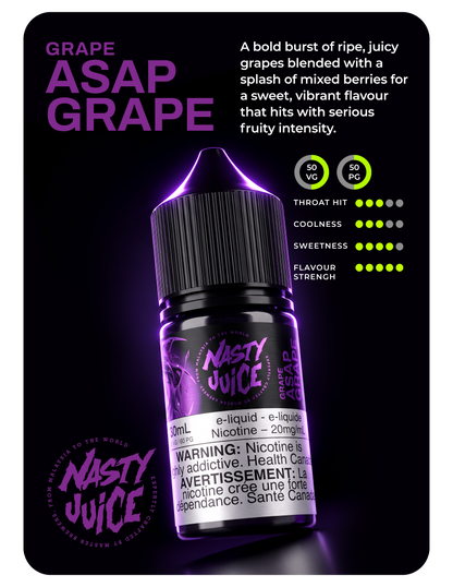 NASTY Juice - ASAP Grape (Salts) - ONTARIO
